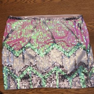 Sparkly mini skirt
